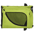 Remolque de bicicleta mascotas hierro tela Oxford verde negro
