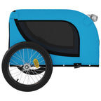 Remolque de bicicleta mascotas hierro tela Oxford azul negro