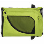 Remolque de bicicleta mascotas hierro tela Oxford verde negro