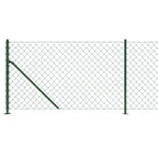Cerca de alambre con brida verde 0,8x10 m