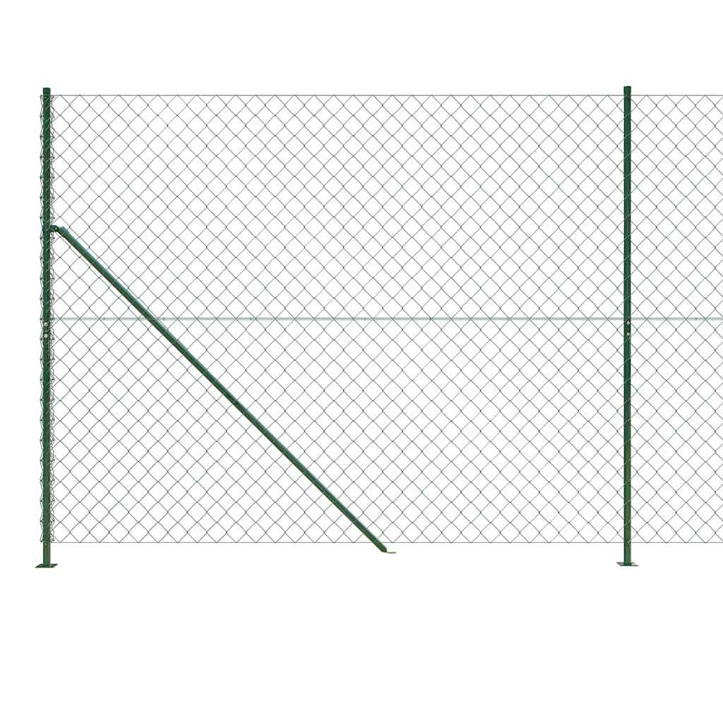 Cerca de alambre con brida verde 1,4x10 m