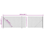 Cerca de alambre con brida verde 1x25 m
