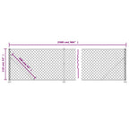 Cerca de alambre con brida verde 1,1x25 m