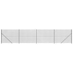 Cerca de alambre con brida gris antracita 1,6x10 m