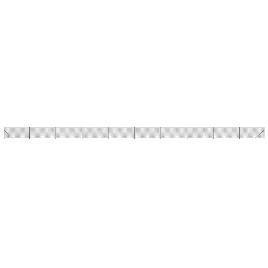 Cerca de alambre con brida gris antracita 0,8x25 m