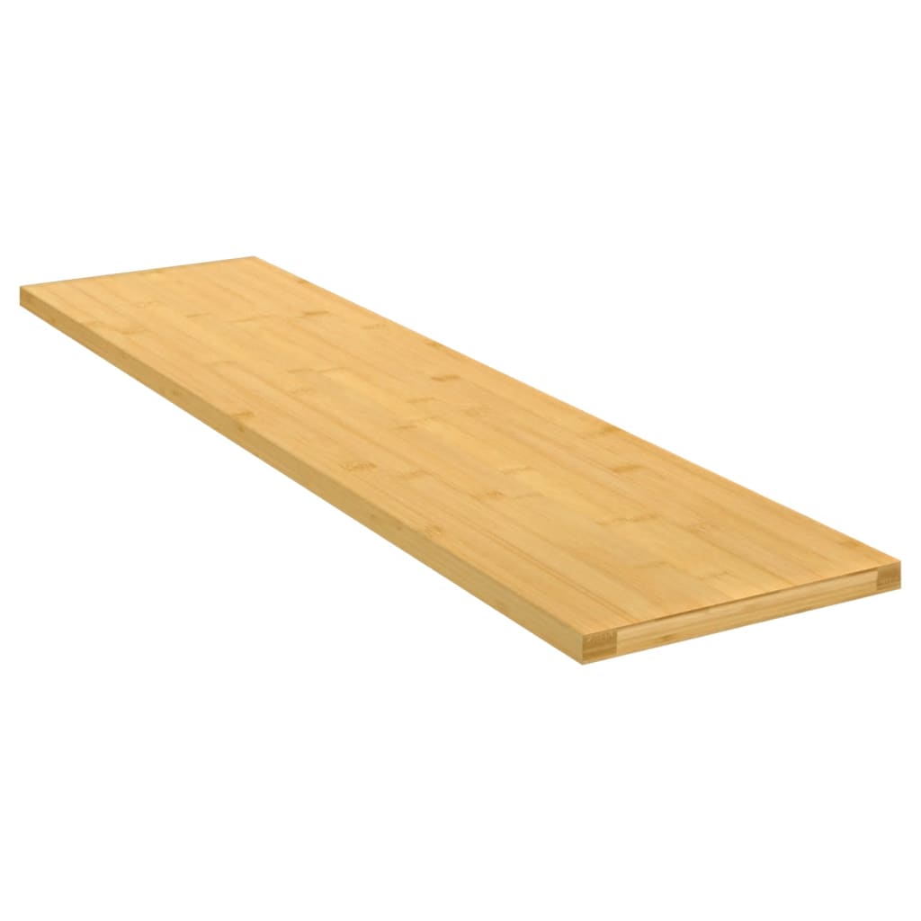 Estante de pared de bambú 100x20x1,5 cm