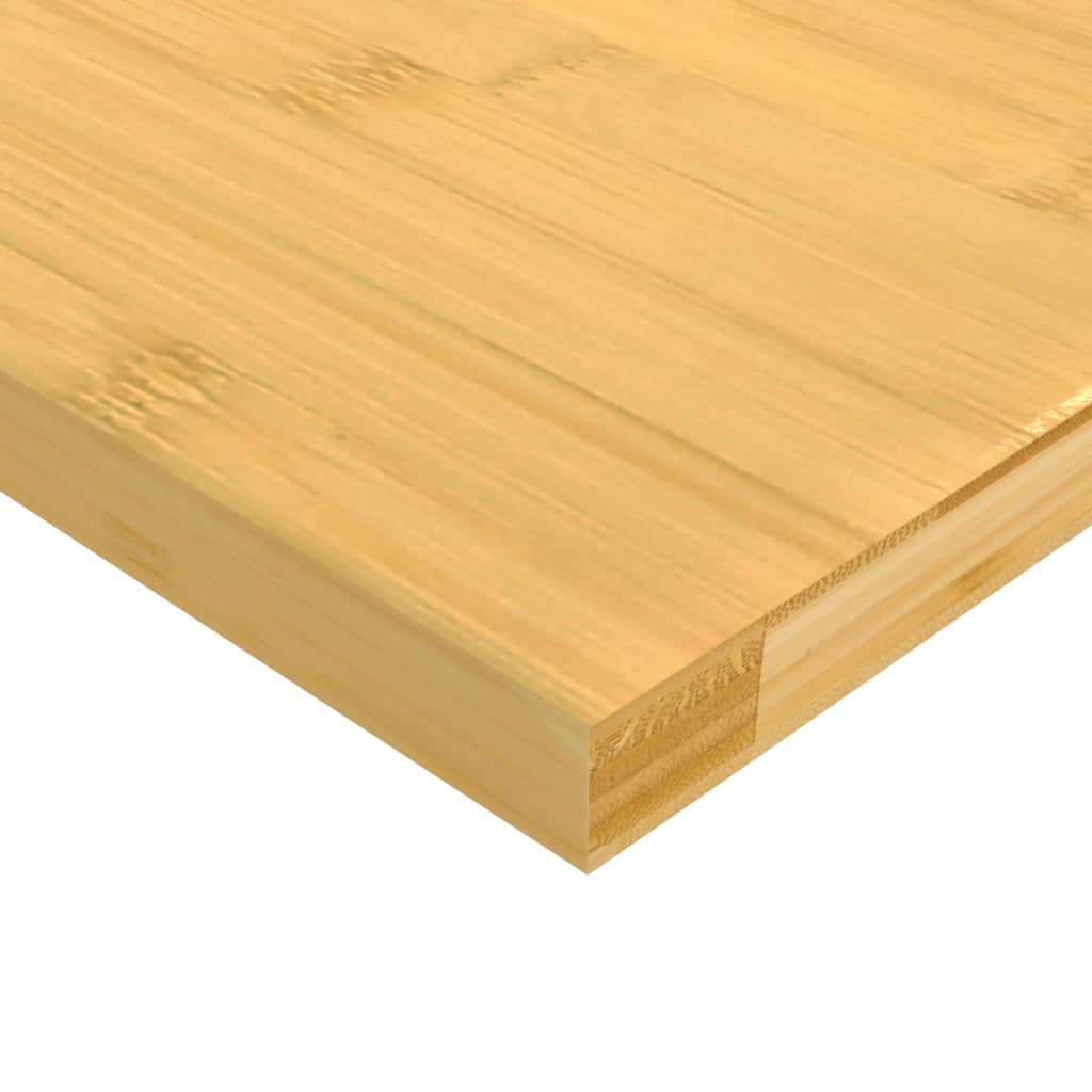 Estante de pared de bambú 100x20x1,5 cm