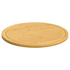 Tablas de cortar 6 uds bambú Ø30x1,5 cm