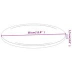 Tablas de cortar 6 uds bambú Ø30x1,5 cm