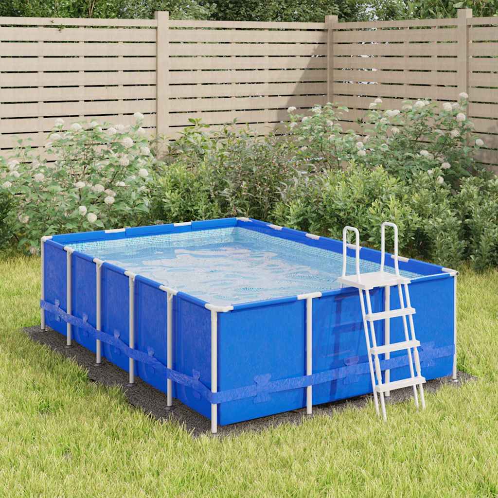 Tapete de chão para piscina geotêxtil de poliéster cinzento claro Ø244cm