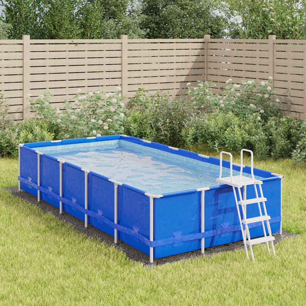 Tapete de chão para piscina geotêxtil de poliéster cinzento claro Ø244cm