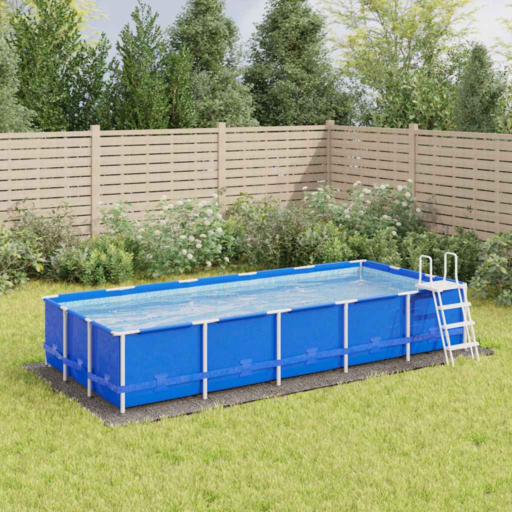 Tapete de chão para piscina geotêxtil de poliéster cinzento claro Ø244cm