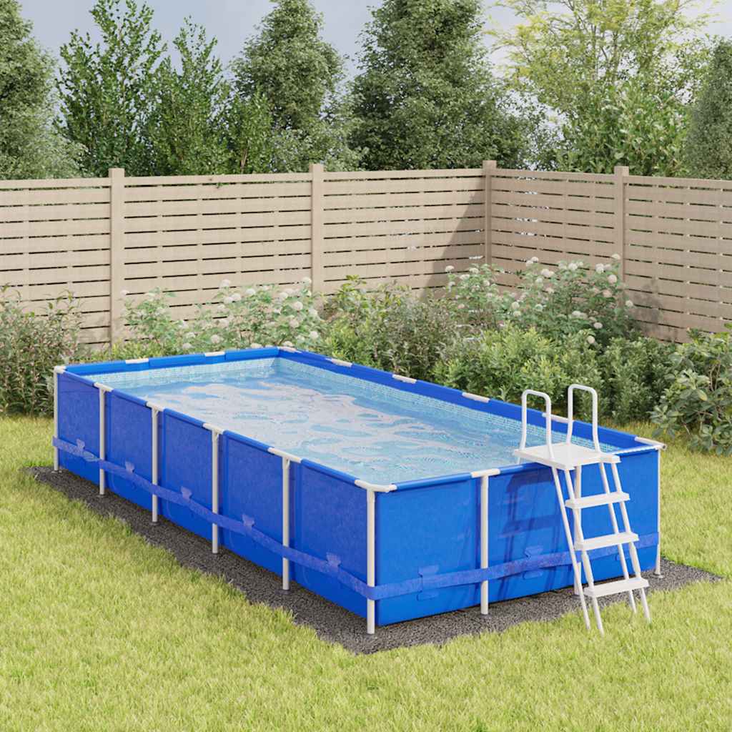 Tapete de chão para piscina geotêxtil de poliéster cinzento claro Ø244cm