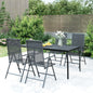 Mesa de jardim de malha de aço cinza antracite 50x50x72 cm