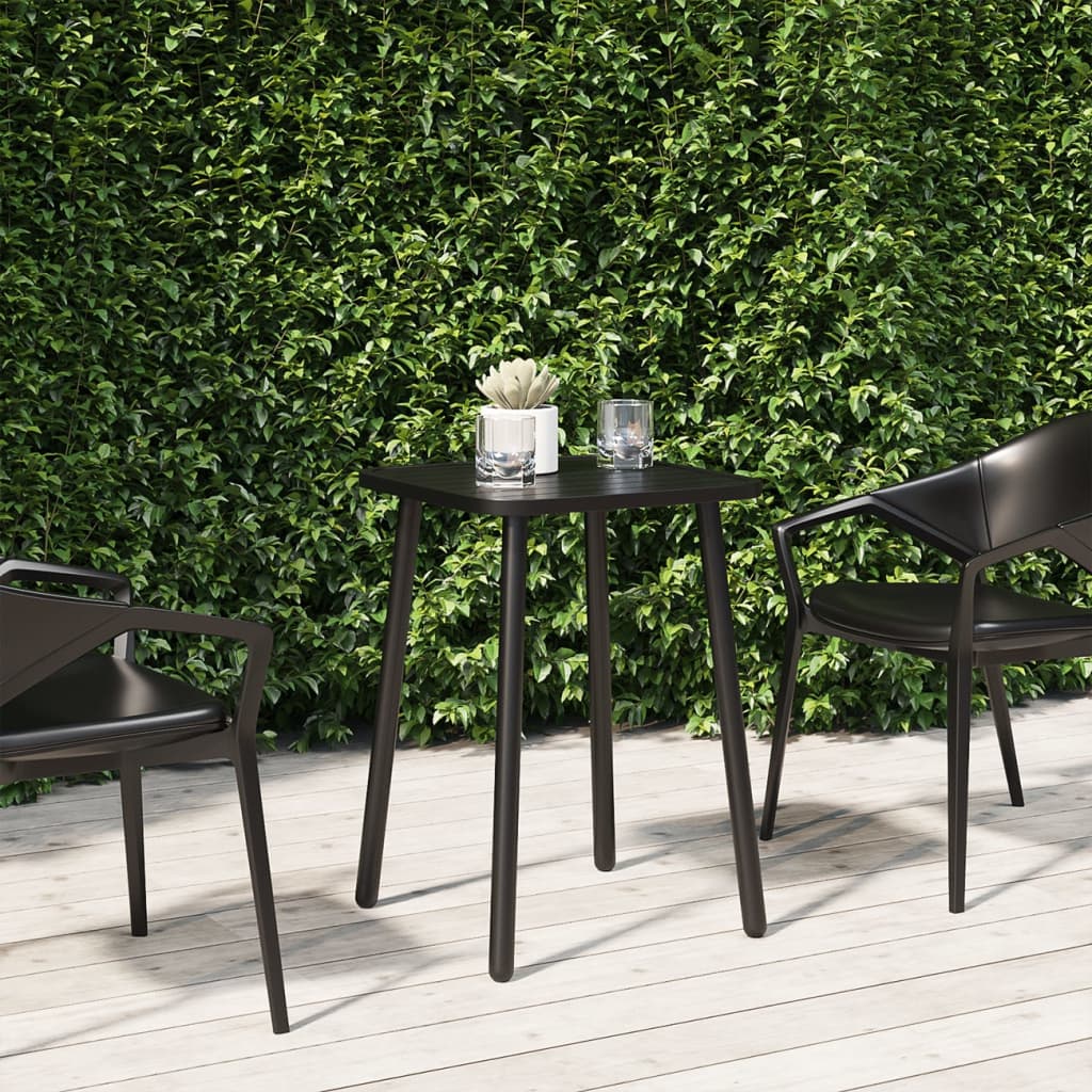 Mesa de jardín acero gris antracita 110x80x71 cm