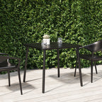 Mesa de jardín acero gris antracita 110x80x71 cm