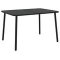 Mesa de jardín acero gris antracita 110x80x71 cm