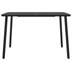 Mesa de jardín acero gris antracita 110x80x71 cm
