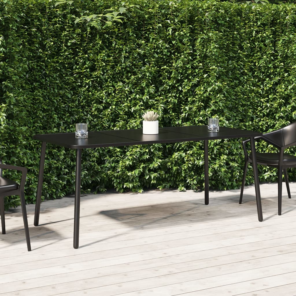 Mesa de jardín acero gris antracita 110x80x71 cm