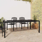 Mesa de jardín acero gris antracita 110x80x71 cm