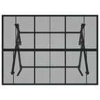 Mesa de jardín plegable malla acero gris antracita 110x80x72 cm