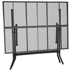Mesa de jardín plegable malla acero gris antracita 110x80x72 cm