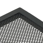 Mesa de jardín plegable malla acero gris antracita 110x80x72 cm
