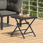 Mesa de jardim dobrável em malha de aço cinzento antracite 110x80x72 cm