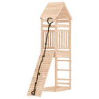 Casa de juegos con pared de escalada madera maciza pino