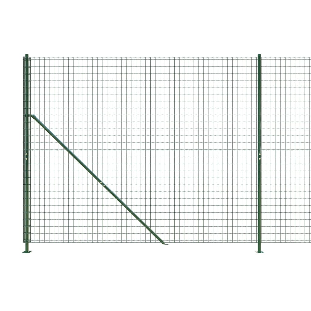 Cerca de alambre con brida verde 1,4x10 m