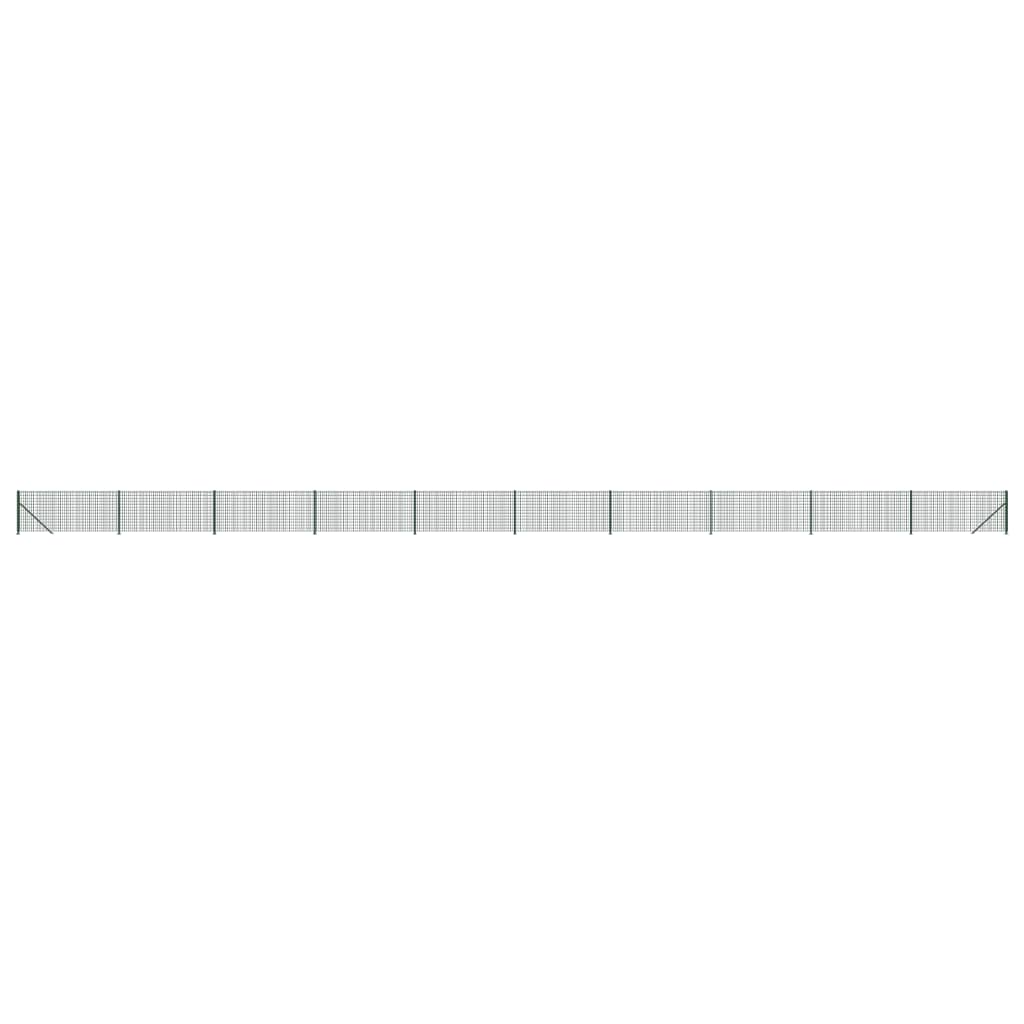 Cerca de alambre con brida verde 0,8x25 m