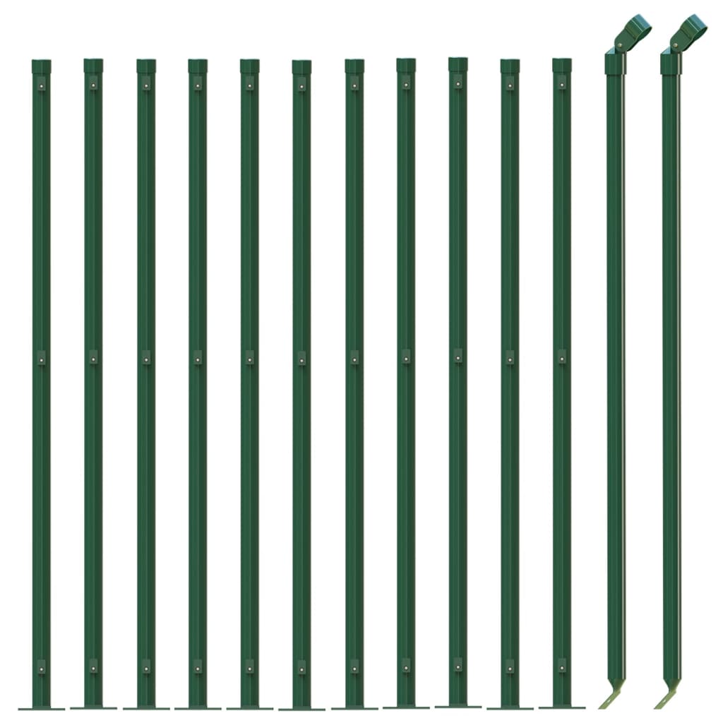 Cerca de alambre con brida verde 0,8x25 m