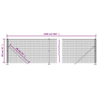 Cerca de alambre con brida verde 0,8x25 m