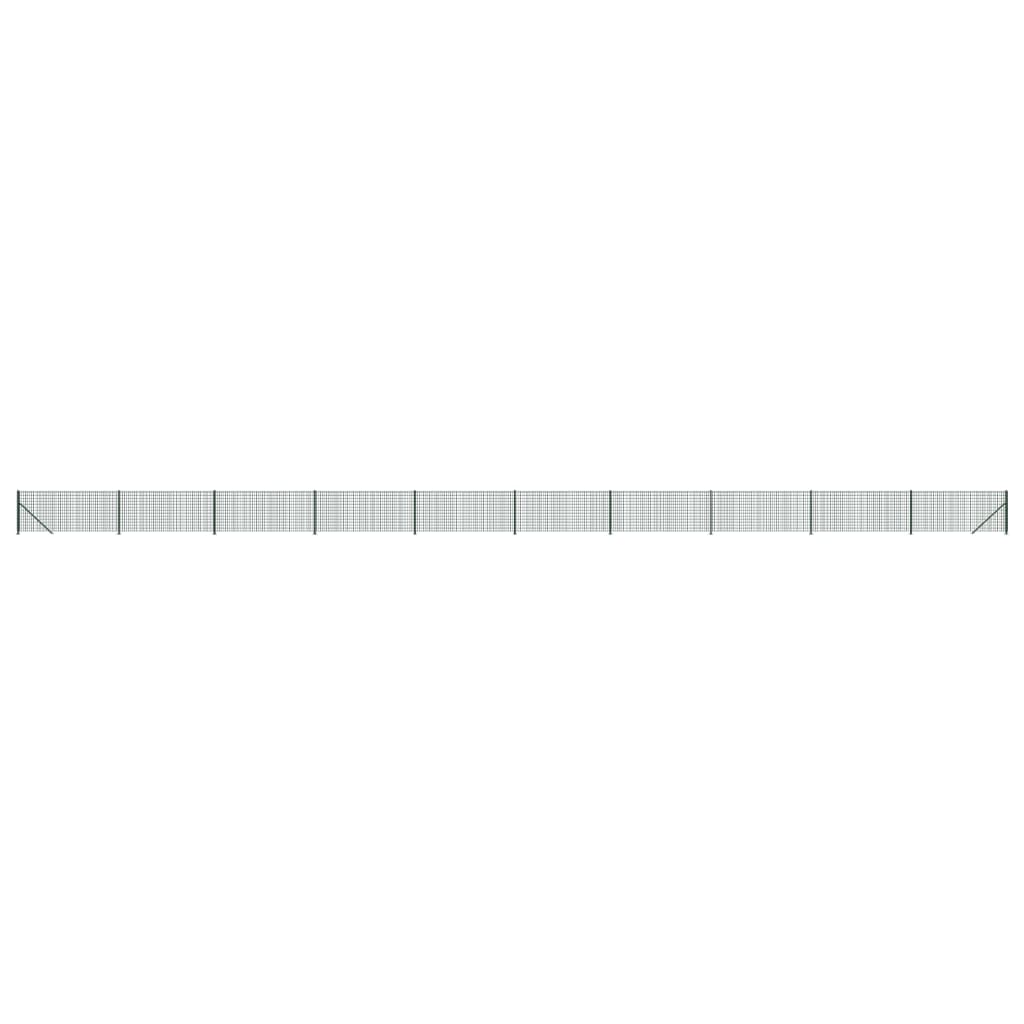 Cerca de alambre con brida verde 1x25 m