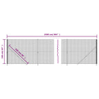 Cerca de alambre con brida verde 1,6x25 m