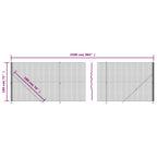 Cerca de alambre con brida verde 1,8x25 m