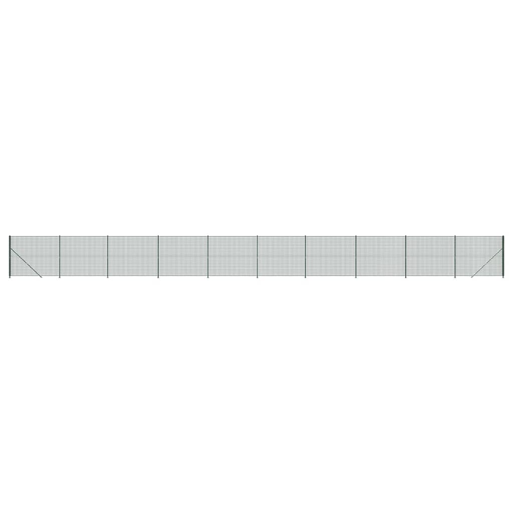 Cerca de alambre con brida verde 2x25 m