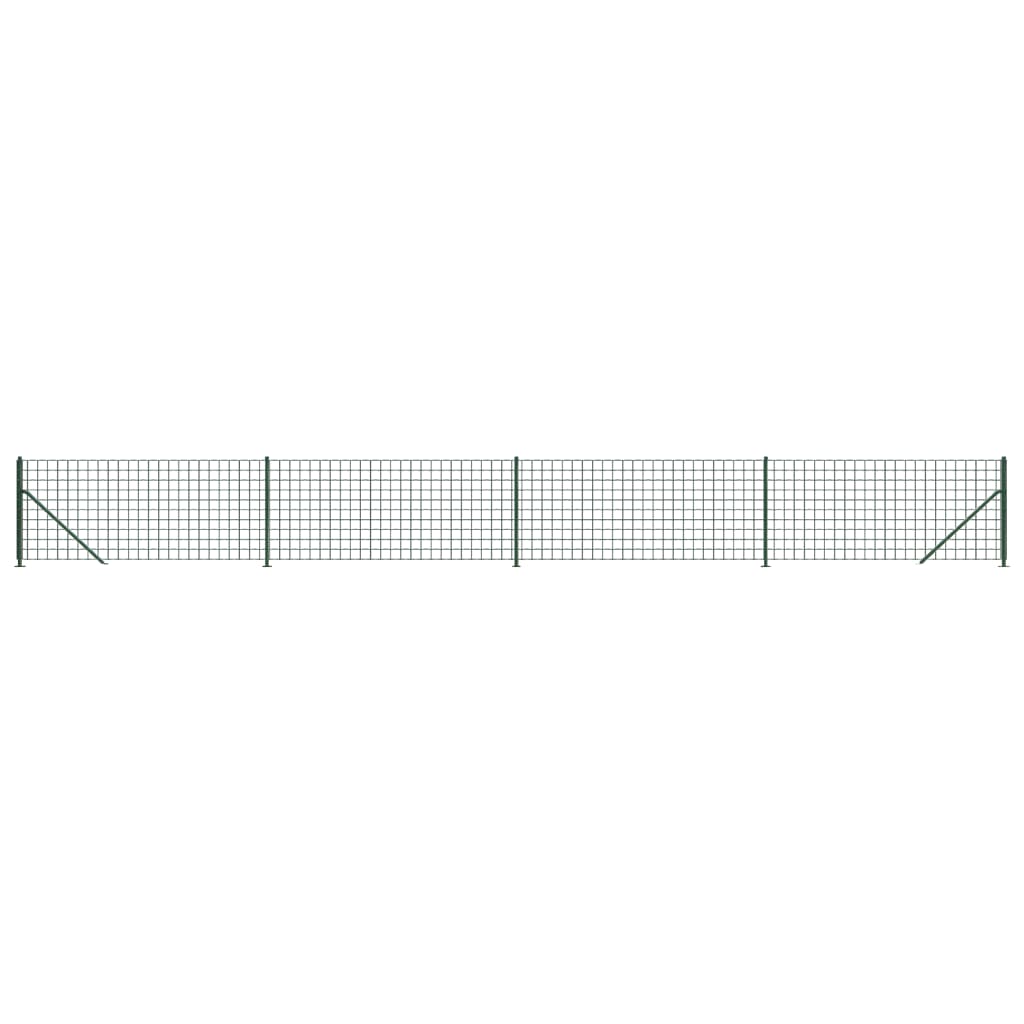 Cerca de alambre con brida verde 1x10 m