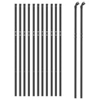Cerca de alambre de acero galvanizado gris antracita 0,8x25 m