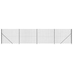 Cerca de alambre con brida gris antracita 1,4x10 m