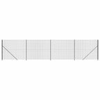 Cerca de alambre con brida gris antracita 1,6x10 m