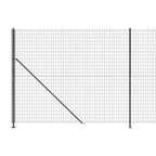 Cerca de alambre con brida gris antracita 1,6x10 m