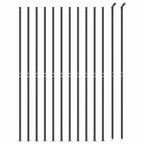 Cerca de alambre con brida gris antracita 1,4x25 m