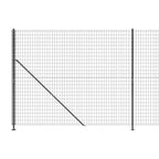 Cerca de alambre con brida gris antracita 1,4x25 m