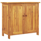 Armario de jardín madera maciza de acacia 75x35x70 cm