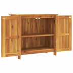 Armario de jardín madera maciza de acacia 75x35x70 cm