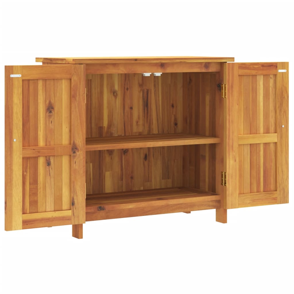 Armario de jardín madera maciza de acacia 75x35x70 cm