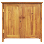 Armario de jardín madera maciza de acacia 75x35x70 cm