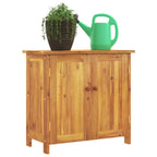Armario de jardín madera maciza de acacia 75x35x70 cm