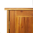 Armario de jardín madera maciza de acacia 75x35x70 cm